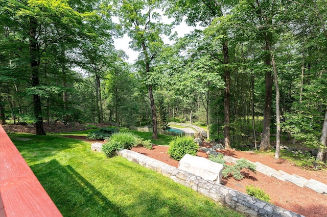 35 David Rd, Somers, NY 10589 - view of green lawn featuring a forest view