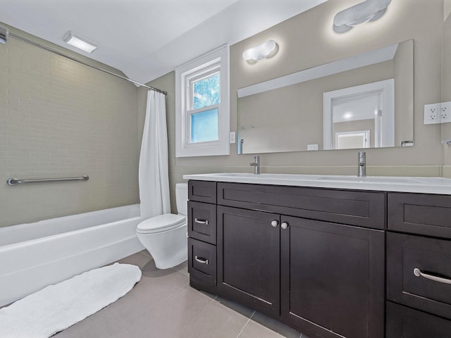 20 Fairmount Blvd, Garden City, NY 11530 - bathroom with double vanity, tile patterned floors, and shower / bath combo