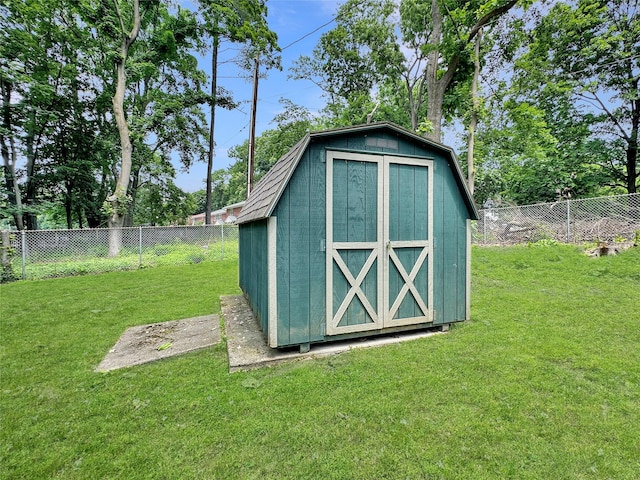 222 Beechwood Ave, Poughkeepsie, NY 12601 - view of shed with a fenced backyard