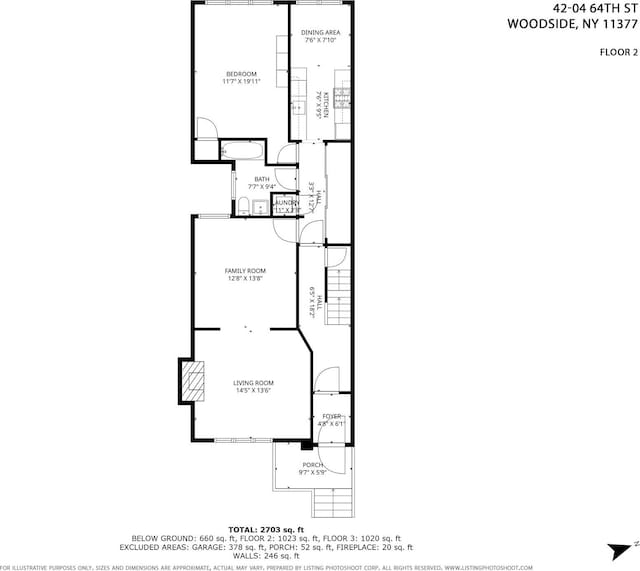 4204 64th St, Woodside, NY 11377 - view of floor plan / room layout
