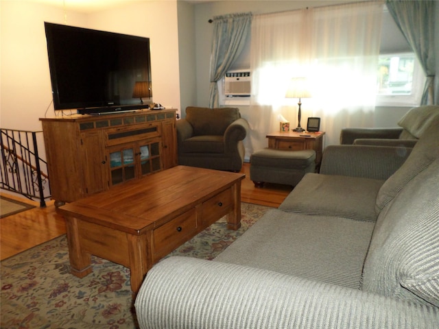 6 Kingsville Dr, Monroe, NY 10950 - living area featuring wood finished floors and cooling unit