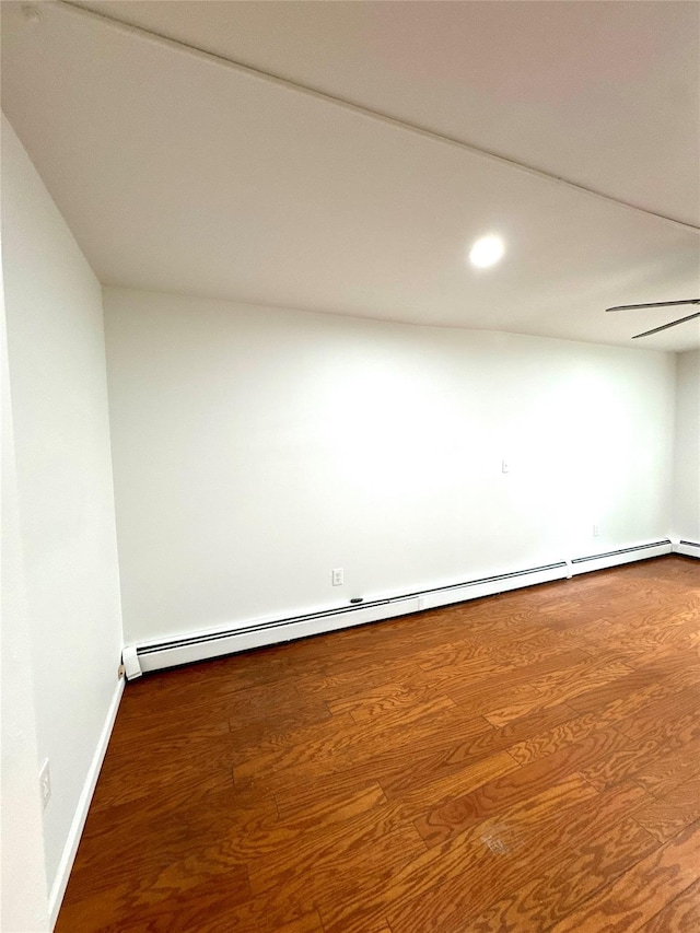 21 Maple Dr, Middletown, NY 10940 - empty room with a baseboard radiator, wood finished floors, and recessed lighting