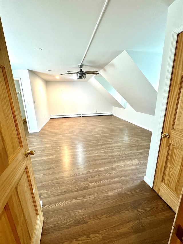 21 Maple Dr, Middletown, NY 10940 - additional living space with a ceiling fan and wood finished floors