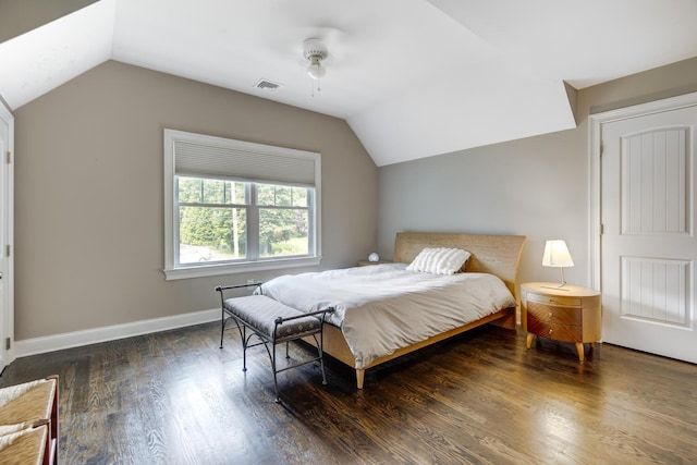 28 Weir Ln, Locust Valley, NY 11560 - bedroom with lofted ceiling, wood finished floors, and a ceiling fan
