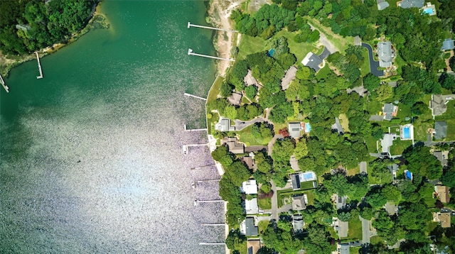 2005 Westview Dr, Mattituck, NY 11952 - aerial overview of property's location with a nearby body of water