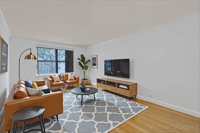 2506 Davidson Ave Unit 3C, Bronx, NY 10468 - living area with wood finished floors and baseboards