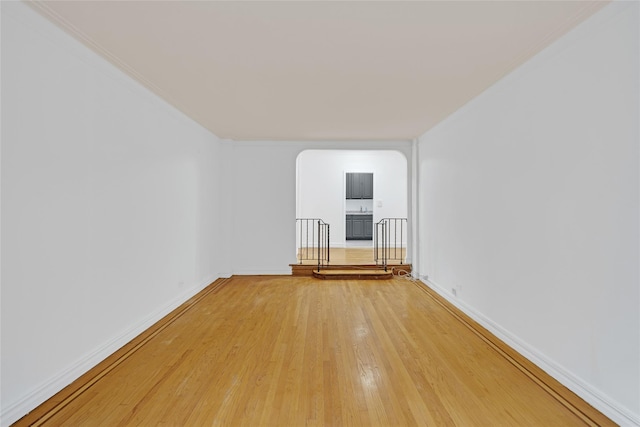 2506 Davidson Ave Unit 3C, Bronx, NY 10468 - unfurnished room with light wood-style flooring and baseboards