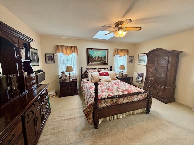 163-49 16th Ave, Whitestone, NY 11357 - bedroom featuring multiple windows, a skylight, and light colored carpet