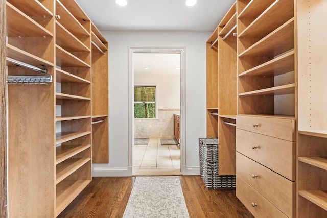 100 Norman Rd, New Rochelle, NY 10804 - walk in closet with dark wood finished floors