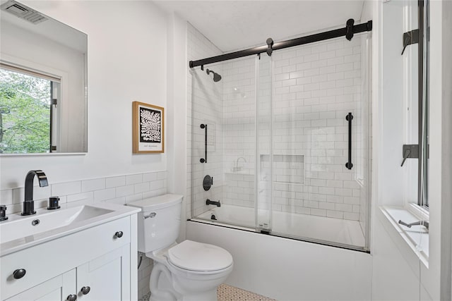 12 Zeck Ct, Suffern, NY 10901 - full bath featuring vanity and shower / bath combination with glass door