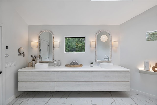 12 Zeck Ct, Suffern, NY 10901 - bathroom with marble finish flooring and double vanity