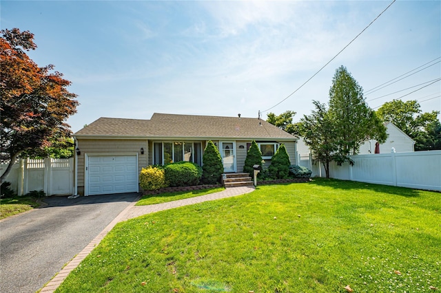 163 W 24th St, Deer Park, NY 11729 - single story home with an attached garage and asphalt driveway