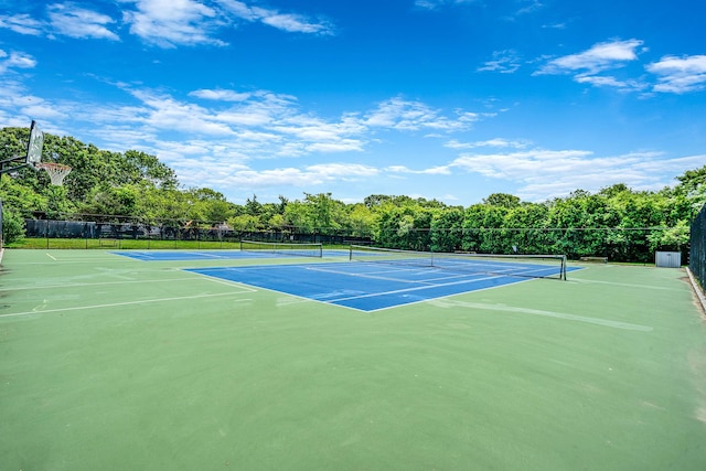903 Constance Ln, Port Jefferson Station, NY 11776 - view of tennis court featuring community basketball court