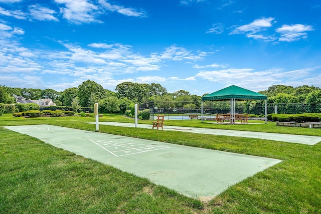 903 Constance Ln, Port Jefferson Station, NY 11776 - view of property's community with a gazebo, shuffleboard, and a tennis court