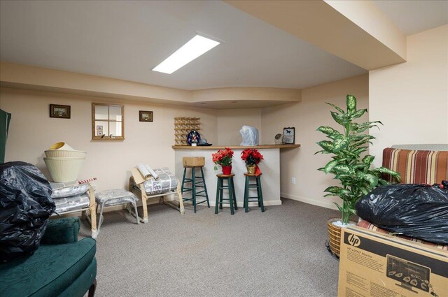 30 Nims Ave, West Babylon, NY 11704 - sitting room with a dry bar and carpet flooring