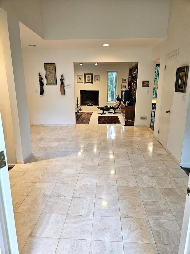5 Sophia St, Monsey, NY 10952 - hall featuring light marble finish floors and recessed lighting