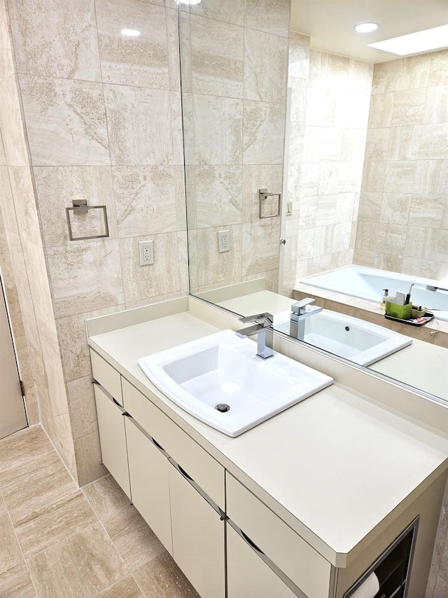 5 Sophia St, Monsey, NY 10952 - bathroom featuring tile walls and vanity