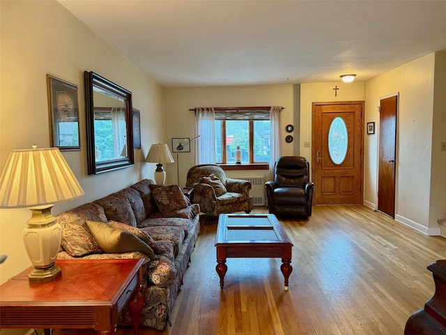 59-47 69th Ln Unit A, Maspeth, NY 11378 - living area with radiator and wood finished floors
