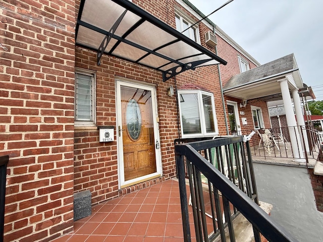 59-47 69th Ln Unit A, Maspeth, NY 11378 - entrance to property with brick siding