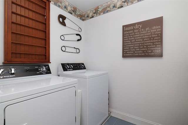 248 Delaware Ave, Island Park, NY 11558 - laundry area featuring washer and dryer and baseboards