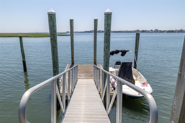 248 Delaware Ave, Island Park, NY 11558 - dock area featuring a water view