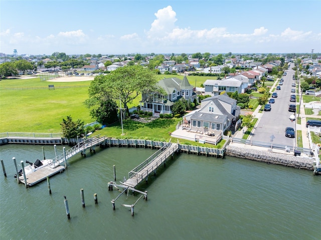 248 Delaware Ave, Island Park, NY 11558 - aerial view of residential area featuring a nearby body of water