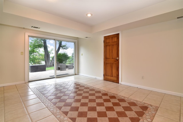 38 Balmoral Cres, White Plains, NY 10607 - empty room featuring light tile patterned floors and recessed lighting