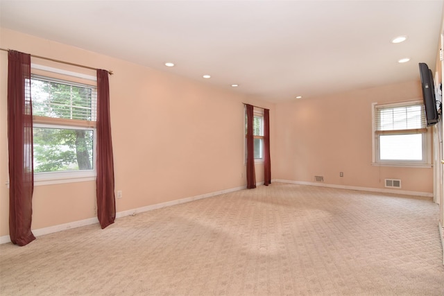 38 Balmoral Cres, White Plains, NY 10607 - unfurnished room featuring light colored carpet and recessed lighting