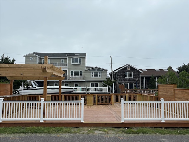 62 Clark St, Long Beach, NY 11561 - view of front of property with a wooden deck