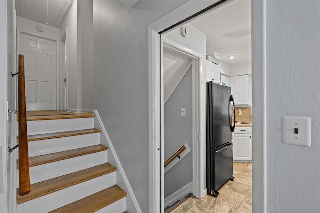 8 Valley View Ter, Suffern, NY 10901 - stairway featuring attic access