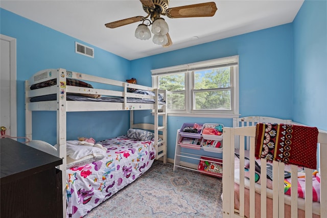 8 Valley View Ter, Suffern, NY 10901 - carpeted bedroom with ceiling fan