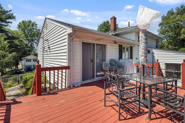 8 Valley View Ter, Suffern, NY 10901 - deck featuring outdoor dining area and grilling area