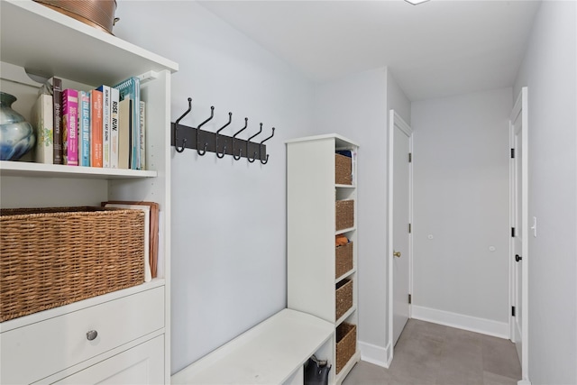 166 Williams Way S, Baiting Hollow, NY 11933 - mudroom featuring baseboards