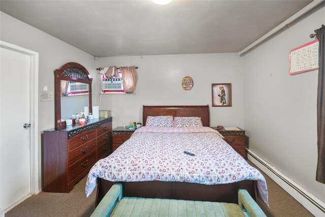 114 Cone Ave, Central Islip, NY 11722 - carpeted bedroom featuring baseboard heating and cooling unit