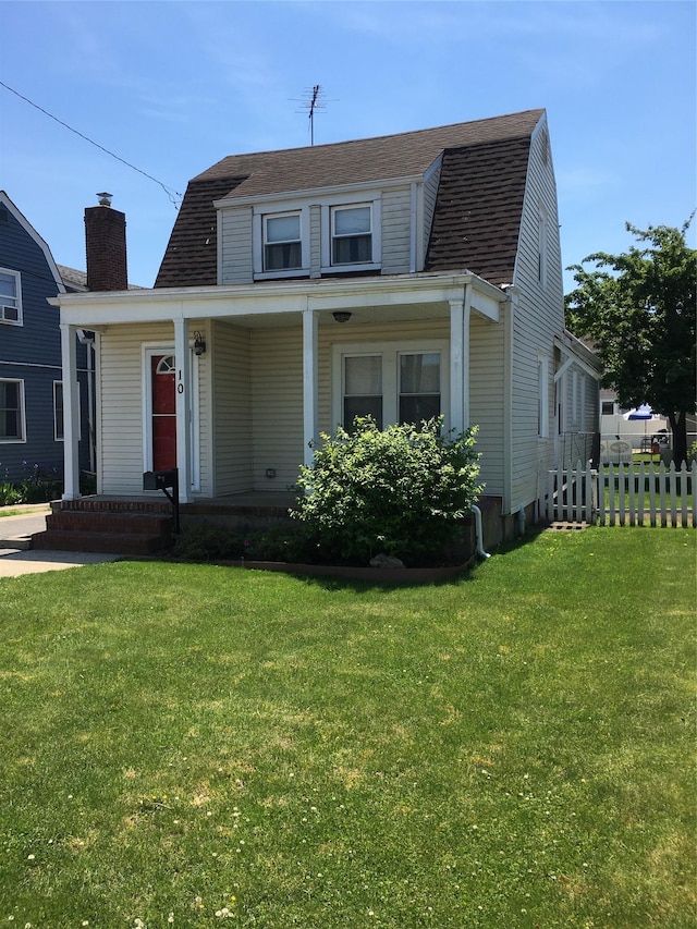 10 Dorothy Ct, South Merrick, NY 11566 - dutch colonial with covered porch and a shingled roof