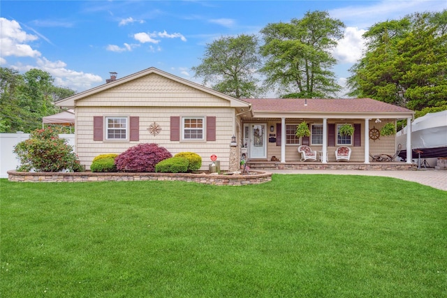 1 Angelica Ct, West Babylon, NY 11704 - ranch-style home with a porch