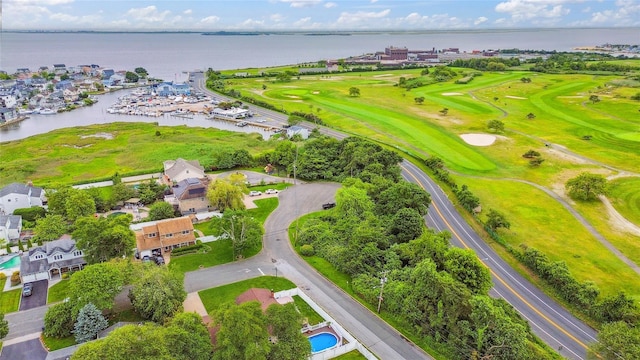 1 Angelica Ct, West Babylon, NY 11704 - aerial perspective of suburban area featuring a nearby body of water and a golf club