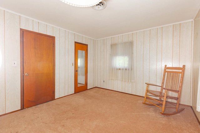 1668 Manatuck Blvd, Bay Shore, NY 11706 - spare room featuring ornamental molding and carpet flooring