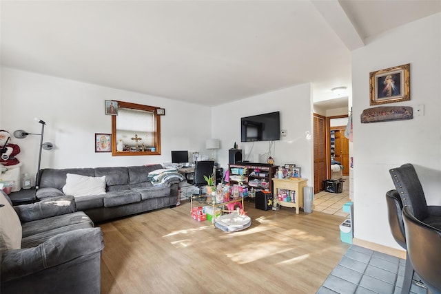 1222 Brook St, Peekskill, NY 10566 - living area featuring tile patterned floors