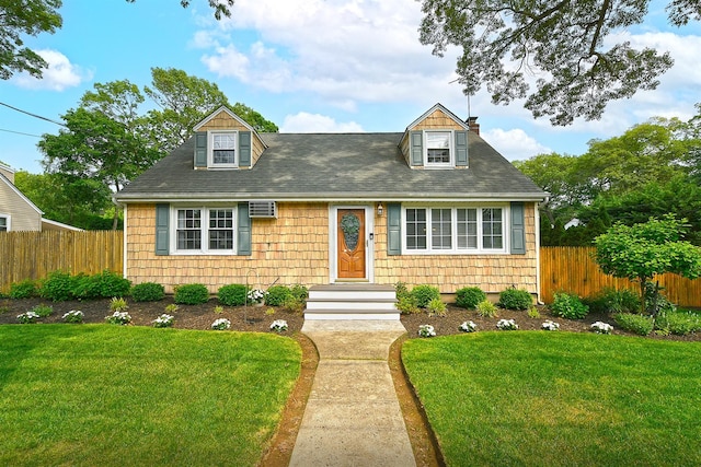176 Melville Rd, South Huntington, NY 11746 - cape cod-style house featuring a chimney and a shingled roof