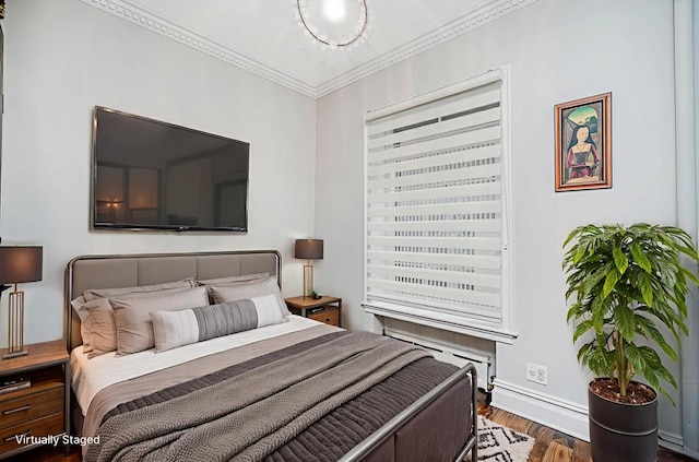 237 Eldridge St Unit 3 & 4, New York Manhattan, NY 10002 - bedroom featuring crown molding and wood finished floors