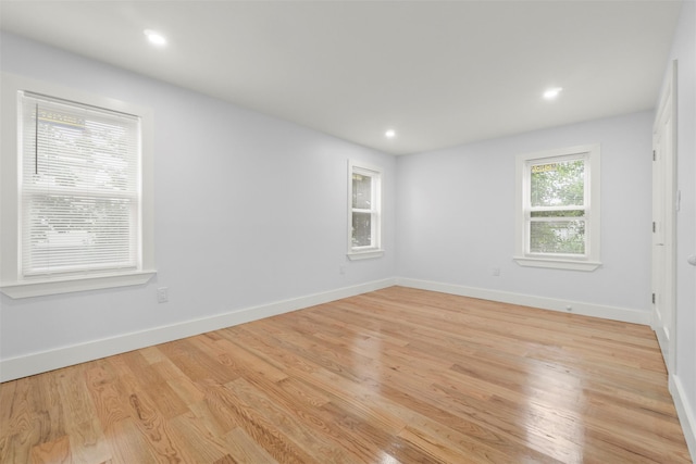 22019 135th Ave, Addisleigh Park, NY 11413 - spare room featuring light wood-style floors and recessed lighting