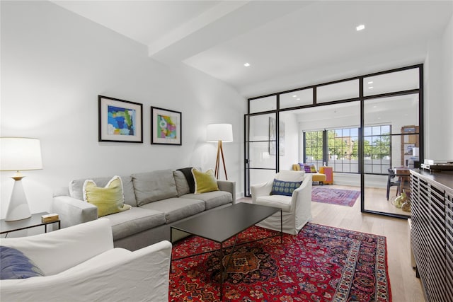 100 Pondfield Rd Unit 2B, Bronxville, NY 10708 - living room featuring light wood finished floors and recessed lighting
