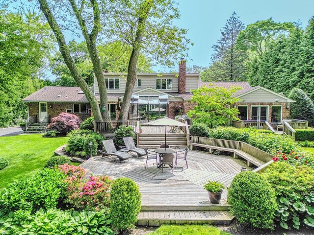 14 Pine Dr, Woodbury, NY 11797 - view of deck