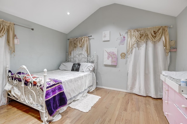 1464 Potter Blvd, Bay Shore, NY 11706 - bedroom with vaulted ceiling and light wood-type flooring