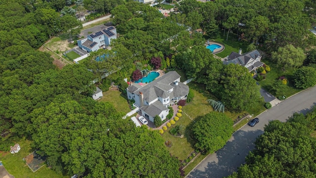 59 Lidge Dr, Farmingville, NY 11738 - aerial view of property and surrounding area with a pool