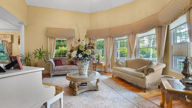 59 Lidge Dr, Farmingville, NY 11738 - living area featuring wood finished floors