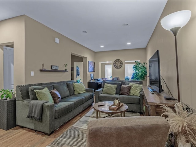 2677 Heath Ave, Bronx, NY 10463 - living area featuring light wood finished floors and recessed lighting