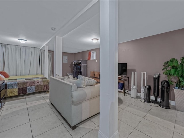2677 Heath Ave, Bronx, NY 10463 - bedroom featuring light tile patterned flooring