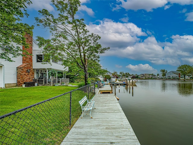 510 S Great Neck Rd, Copiague, NY 11726 - dock area with a water view and a balcony